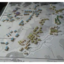 Austerlitz 1805  en 3D (blocs en bois et étiquettes)