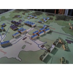 Austerlitz 1805  en 3D (blocs en bois et étiquettes)